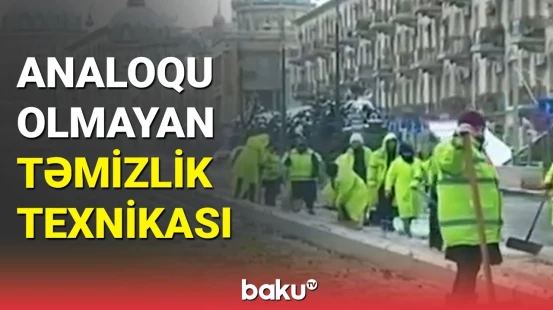 Buzlu və qarlı yolları qabarlı əllər təmizlədi | Rəsmi qurum nə dedi?