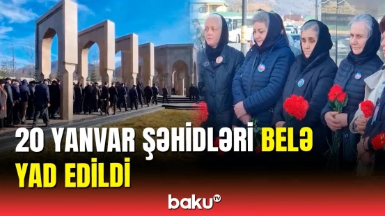 20 Yanvar şəhidləri bölgələrdə izdihamla yad edildi