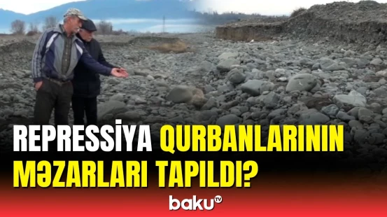 Balakəndə Katex çayı sahilində naməlum məzarlıq aşkarlandı