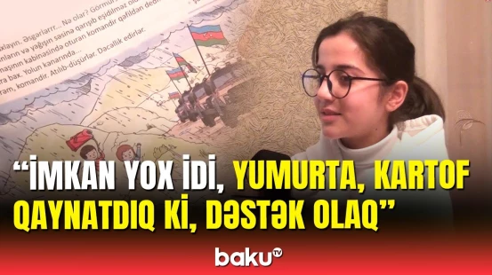 Əsgərlər üçün etdikləri dərsliyə salındı | Özləri kiçik, ürəkləri böyük uşaqlar