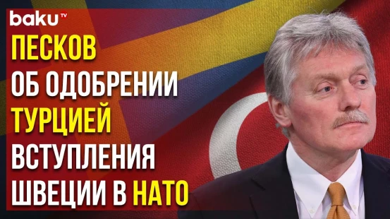 Пресс-секретарь президента РФ Песков прокомментировал одобрение Турцией заявки Швеции в НАТО