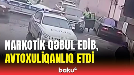 Ölüm təhlükəsi saçan avtoxuliqan belə saxlanıldı