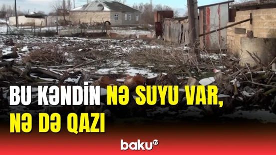 Yağışın suyuna möhtac qalan kənd sakinləri