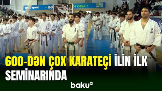 Karate üzrə ilin ilk seminarı təşkil edildi