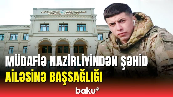 Şəhid olan Hacıəli Qasımovun ailəsinə Müdafiə Nazirliyi  başsağlığı verdi