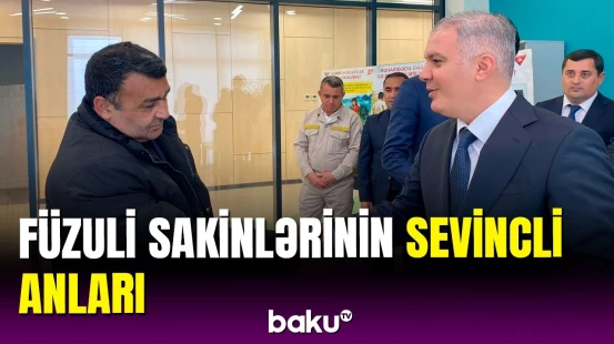 Füzuliyə yeni köçən ailələrə evlərinin açarları təqdim olundu