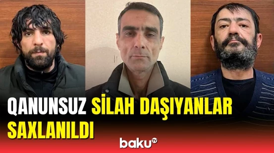 Xətai rayonunda saxlanılan şəxslərdən 7 ədəd silah aşkarlandı
