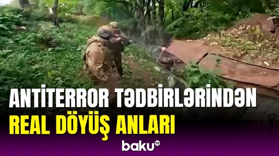 Erməni əsgər qaçdı | Antiterror tədbirlərindən REAL DÖYÜŞ GÖRÜNTÜLƏRİ