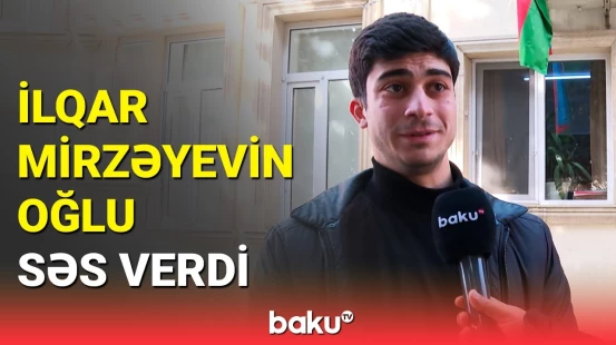 Milli Qəhrəmanın oğlu səsvermədə iştirak etdi, Baku TV-yə danışdı