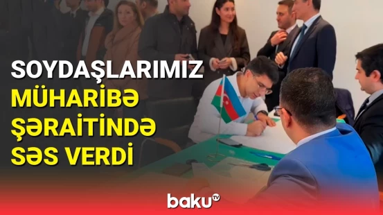 Ukraynadakı azərbaycanlılar səsvermədə yüksək aktivliklə iştirak etdi