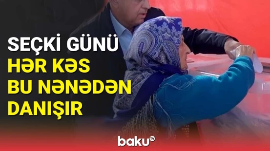 Lənkəranın ən yaşlı seçicisi 104 yaşlı Qızvəs nənə Baku TV-yə danışdı