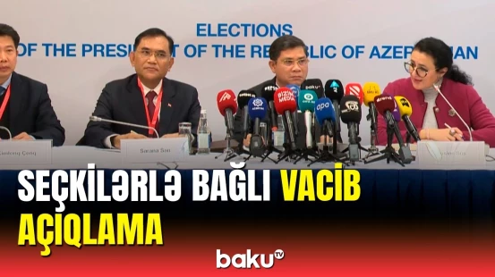 Beynəlxalq müşahidəçi seçkilərlə bağlı suallara aydınlıq gətirdi
