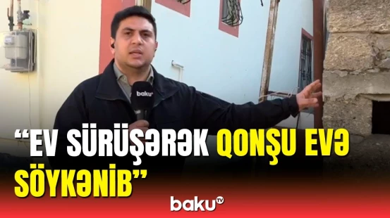 Suraxanıda sürüşmə sahəsində yer yenidən çatladı | Baku TV müxbirindən açıqlama