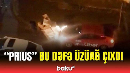 Bakıda "Prius" sürücüsündən alqışalayiq addım