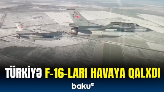 Səmanı fəth edən F-16-lar | NATO Hava Komandanlığı görüntülər yaydı