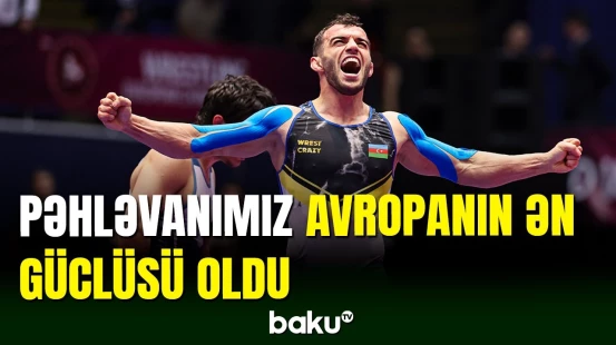 Yunan-Roma güləşçimiz Murad Məmmədov Avropanın ən güclüsü oldu
