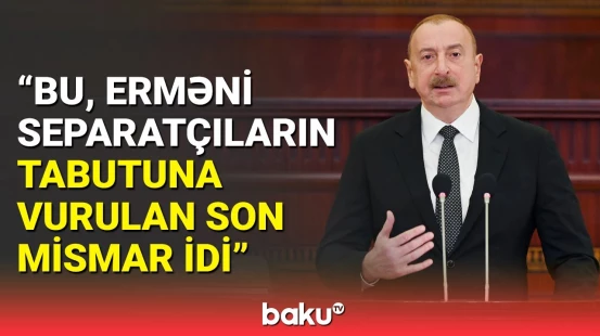 Prezident Xankəndidə verdiyi səsin önəmindən danışdı