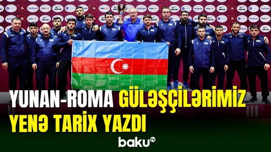Yunan-Roma güləşi üzrə millimizdən tarixi uğur