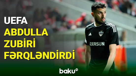 UEFA Qarabağ-ın üzvü Abdulla Zubiri fərqləndirib