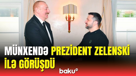 İlham Əliyev ilə Ukrayna Prezidentinin görüşü