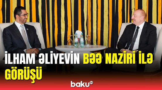 İlham Əliyev ilə BƏƏ-nin sənaye və qabaqcıl texnologiyalar nazirinin görüşü olub