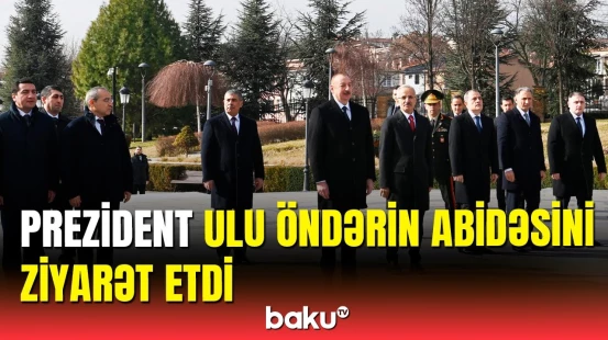 İlham Əliyev Ankarada Ulu Öndər Heydər Əliyevin abidəsini ziyarət etdi