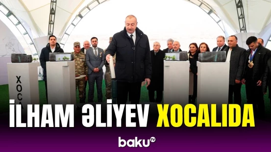 Prezident Xocalıda soyqırımı memorialının təməlini qoydu