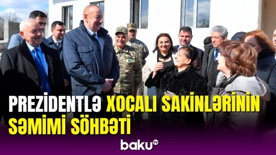 Xocalı sakini Ulu Öndərlə bağlı xatirələrini İlham Əliyevlə bölüşdü