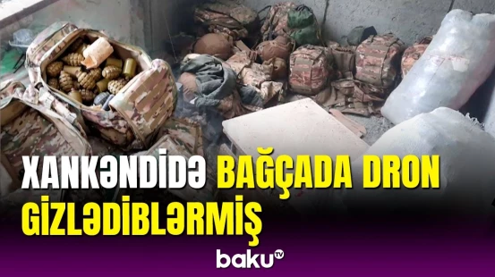 Xankəndidə uşaq bağçasında xeyli silah-sursat aşkarlandı