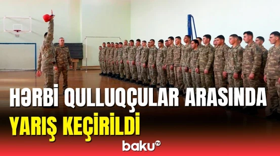 Əlahiddə Ümumqoşun Orduda hərbi qulluqçular arasında daşqaldırma birinciliyi keçirildi