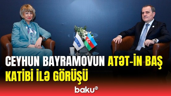 Ceyhun Bayramov Antalyada ATƏT-in Baş katibi ilə görüşdü
