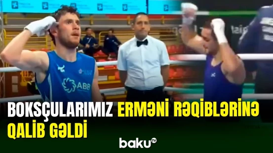 Boksçularımız lisenziya turnirində erməni rəqiblərini məğlub ediblər