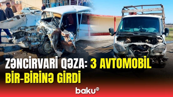 Lənkəranda dəhşətli zəncirvari qəza | Xəsarət alanlar var