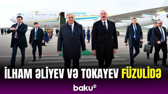 Prezident Tokayevi Füzulidə belə qarşıladı