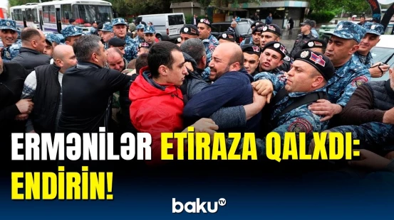 İrəvanda ermənilərin növbəti etirazı | Sabiq meri qovdular