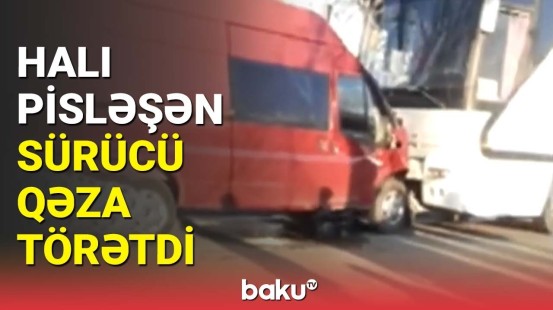 "Ford" avtobusa çırpıldı | Qaxda ağır qəza