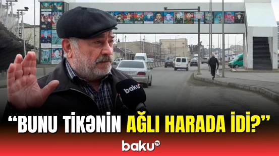 Bu yerüstü keçid ölüm saçır | Xocəsəndə qurumla sakinlər qarşı-qarşıya