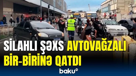 Sərnişin dolu avtobus girov götürüldü | Avtovağzalda dəhşətli anlar