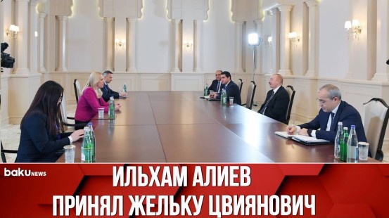 Президент Ильхам Алиев принял сербского члена Президиума Боснии и Герцеговины Жельку Цвиянович