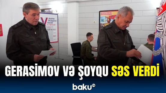 Rusiyanın müdafiə naziri Şoyqu və Baş Qərargah rəisi səs verdi