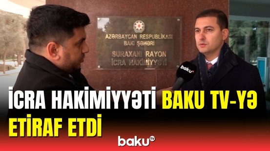 Suraxanıdakı sürüşmə zonasını Baku TV çəkdi, problem həll olundu