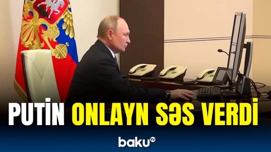 Putin prezident seçkilərində onlayn səs verdi