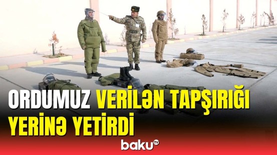 Azərbaycan Ordusunda döyüşə hazırolma üzrə tədbirlər keçirildi