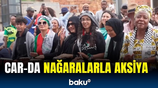 CAR xalqından Fələstinə qeyri-adi dəstək