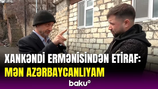 Xankəndidə yaşayan erməni Baku TV-yə azarbaycanca danışdı