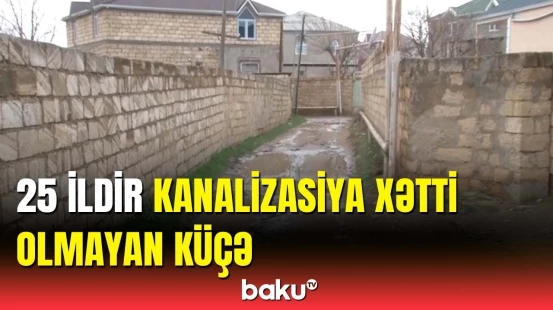 Corat sakinləri kanalizasiya problemindən şikayətləndi