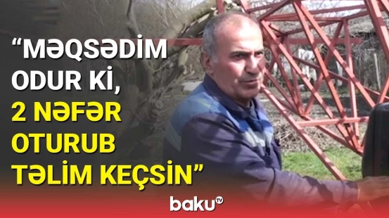 62 yaşlı Zaqatala sakini təyyarə hazırladı