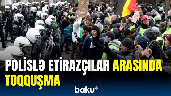 Fermerlər Avropa məhəlləsinə girişi bağladı | Brüsseldə aksiya