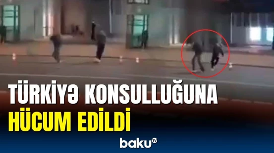 PKK tərəfdarları Türkiyə konsulluğunu hədəfə aldı | Almaniyada gərgin anlar