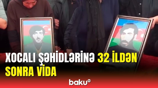 Xocalı şəhidlərindən ikisinin nəşi ailələrinə təhvil verildi
